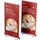Mobilus dvipusis roll up stendas (plakatas + konstrukcija)