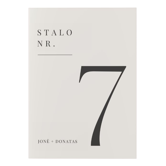 Stalo kortelės