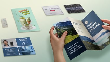 <h2>Įvairūs spaudos produktai</h2><p>Gaminame mažo