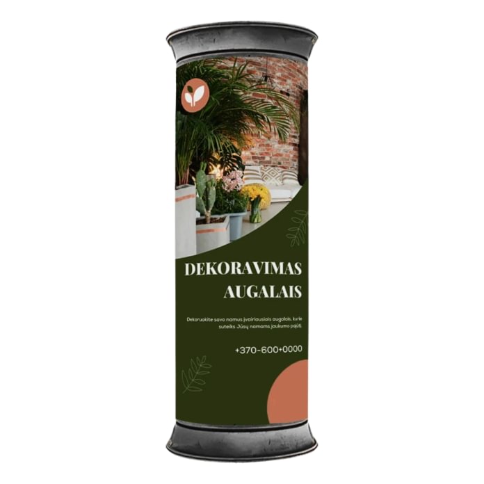 Popieriniai plakatai kolonoms
