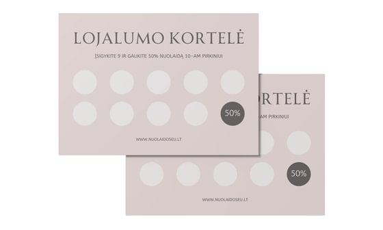 Lojalumo kortelės