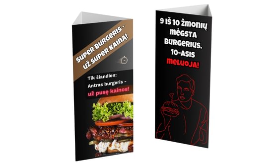 Reklaminis stalo stovelis
