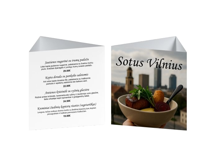Reklaminis stalo stovelis