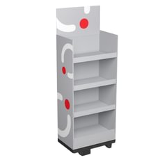 Kartoninis stendas displėjus 1/4 paletės, modelis T-1-1_4, 60x40 cm