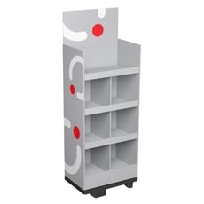 Kartoninis stendas displėjus 1/4 paletės, modelis T-2-1_4, 60x40 cm