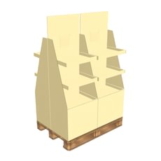 Kartoninis stendas displėjus 1 paletė, modelis T3-1, 120x80 cm