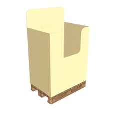 Kartoninis stendas displėjus 1 paletė, modelis T6-1, 120x80 cm