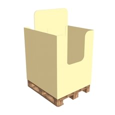 Kartoninis stendas displėjus 1 paletė, modelis T6-1-2​, 120x80 cm
