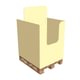 Kartoninis stendas displėjus 1 paletė, modelis T6-1-2​, 120x80 cm