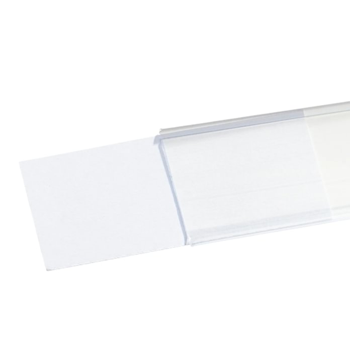Klijuojama kainų juosta (plastikinė su balta nugarėle)