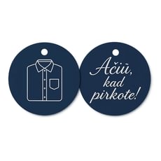 Apvalios nelipnios popierinės etiketės