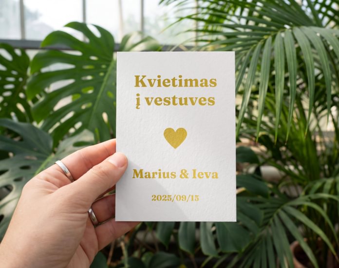 Prabangūs vestuvių kvietimai