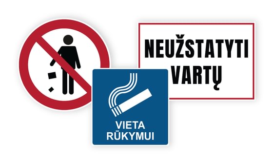 Tvarkos ir elgesio ženklai