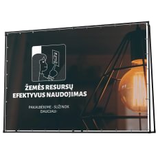Įvairių dydžių reklaminiai tentai