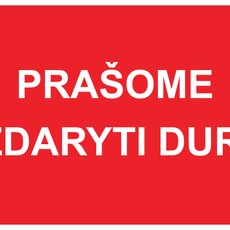 Ženklas „Prašome uždaryti duris“